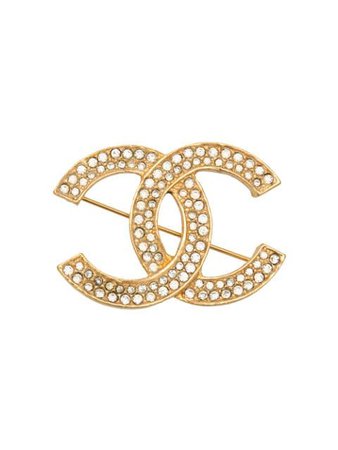 Chanel Pre-Owned CC Pin Brooch - Farfetch