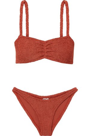 Hunza G | Trina seersucker bikini | NET-A-PORTER.COM