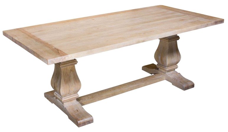 COU 2731 "American Oak" 82" Dinning Table Desk
