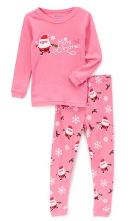 pink Christmas pajamas