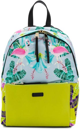 Flamingo print backpack
