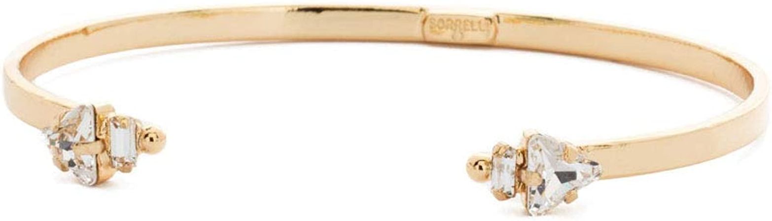 Amazon.com: Sorrelli Open Ended Cuff Bracelet, Bright Gold-Tone Finish, Crystal : Clothing, Shoes & Jewelry