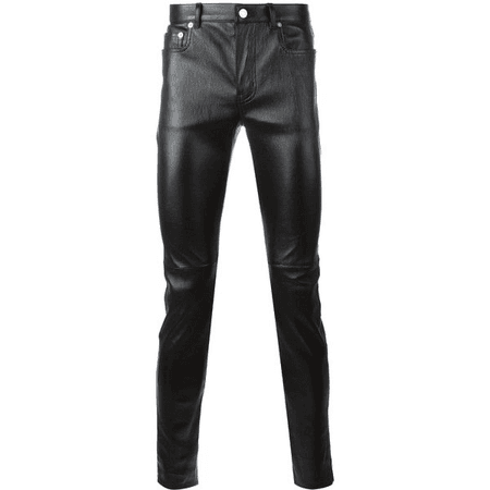 Saint Laurent Slim Leather Trousers ($2,220)