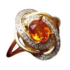 orange gemstone ring - Google Search