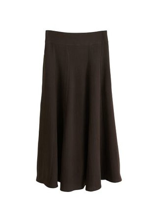 MANGO Soft fabric midi skirt