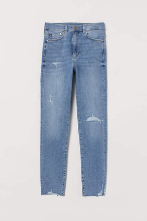 Shaping High Ankle Jeans - Blue