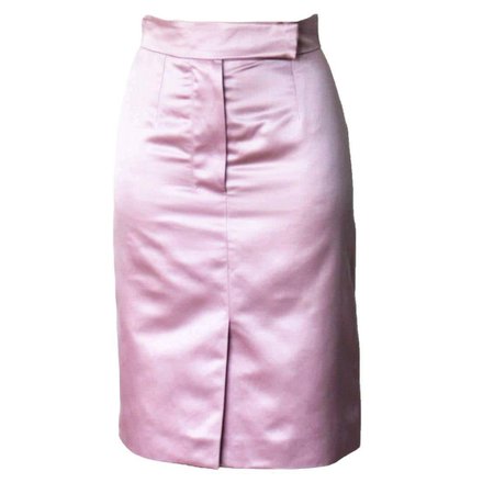 NEW Yves Saint Laurent Rive Gauche by Tom Ford SS 2003 Pink Derriere Skirt For Sale at 1stDibs