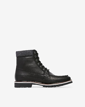 Leather Zip Boots | Express