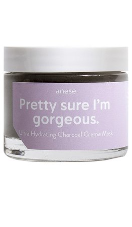 anese Pretty Sure I'm Gorgeous Charcoal Creme Mask in | REVOLVE
