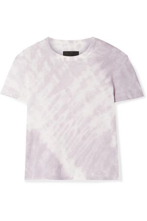RtA | Rain cropped tie-dyed cotton and cashmere-blend jersey T-shirt | NET-A-PORTER.COM