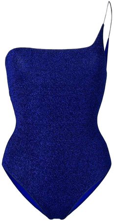 Oseree one shoulder glitter swimsuit