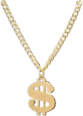 gold dollar sign necklace - Google Search