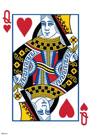 queen of hearts card - Poster Foundry