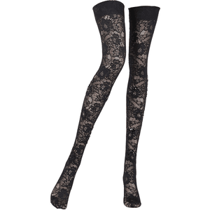 Sophia Lace Thigh High Stockings  Doll Legs PNG