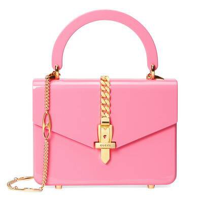 Pink Plexiglas Sylvie 1969 Mini Top Handle Bag | GUCCI® US
