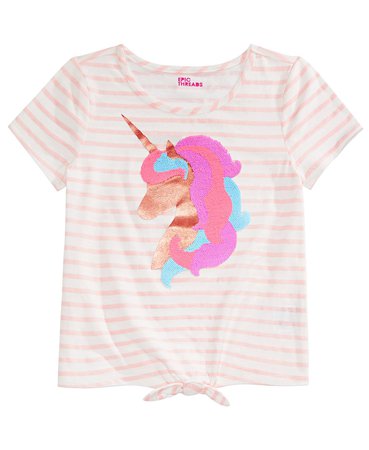 Epic Threads Big Girls Unicorn Flip Sequin T-Shirt, Created for Macy's & Reviews - Shirts & Tops - Kids - Macy's