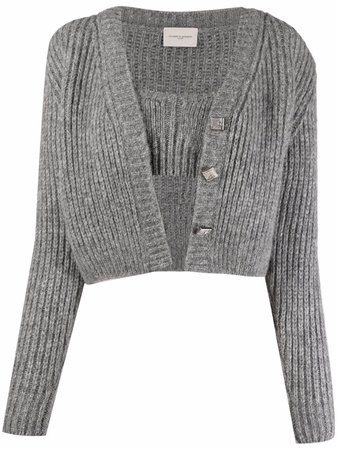 Shop Giuseppe Di Morabito chunky-knit cardigan set with Express Delivery - FARFETCH