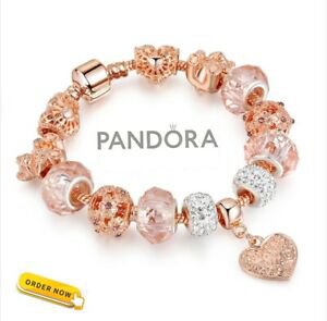 Peach Colored Pandora Bracelet