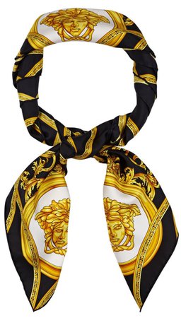 versace silk scarf
