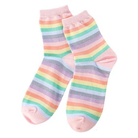 Pastel Rainbow Socks
