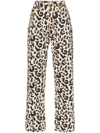 Eytys benz leopard print jeans $252 - Buy Online SS19 - Quick Shipping, Price