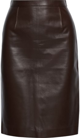 burberry leather skirt chocolate - Google Search