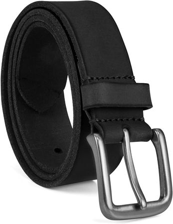 Timberland Men's 35Mm Classic Jean Belt, black silvery, 40 at Amazon Men’s Clothing store