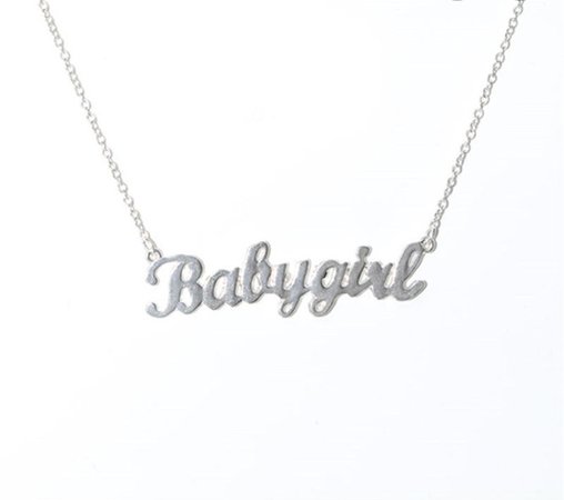 babygirl necklace
