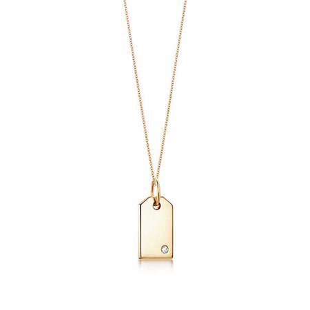 Berloque Tiffany Charms em ouro 18k com um diamante, mini. | Tiffany & Co.