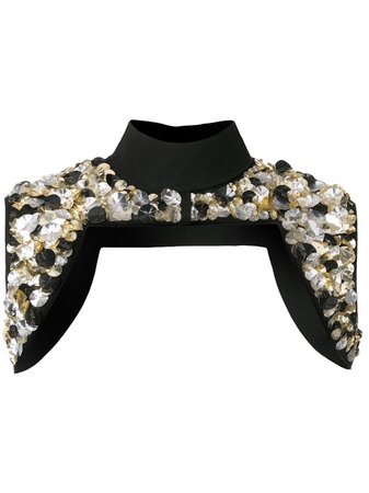Vera Wang sequin-embellished Cropped Jacket - Farfetch