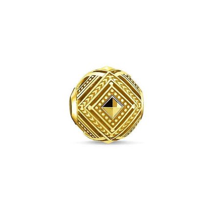 Yellow Gold Graphic Africa Karma Bead | House of Fraser GBP39