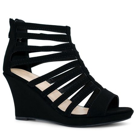 Strappy Wedge Sandals (Bird Cage Style)
