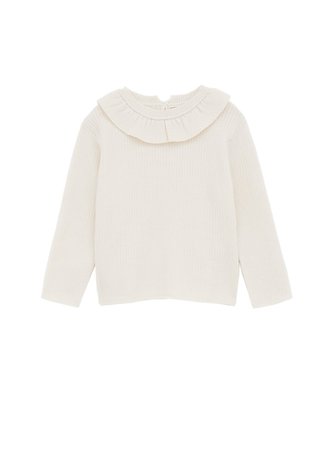 BASIC RIBBED SWEATER WITH RUFFLE-View All-KNITWEAR-BABY GIRL | 3 months -5 years-KIDS | ZARA United States