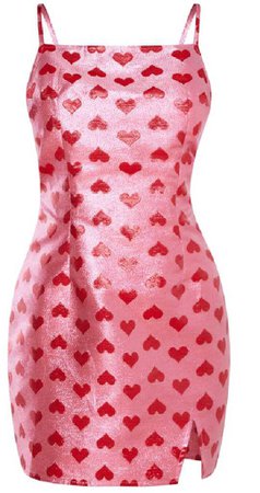 pink heart dress