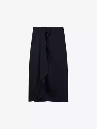 REISS - Bella high-rise woven midi skirt | Selfridges.com