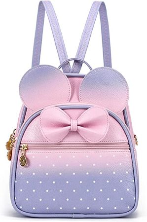 Amazon.com: KL928 Girls Mini Backpack Bowknot Polka Dot Cute Small Daypacks Convertible Shoulder Bag Purse for Women : Clothing, Shoes & Jewelry