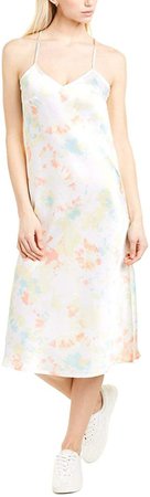 French Connection Womens Sade Tie-Dye Slip Dress, 0, White at Amazon Women’s Clothing store