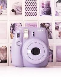 lilac/purple polaroid camera