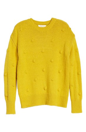 RD Style Puff Dot Sweater mustard