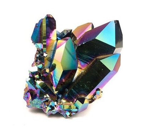 rainbow aura quartz crystal