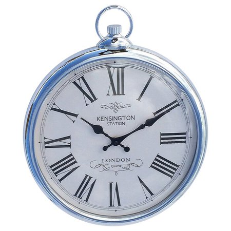 Marlow Home Co. Roxy Silver 35cm Wall Clock & Reviews | Wayfair.co.uk