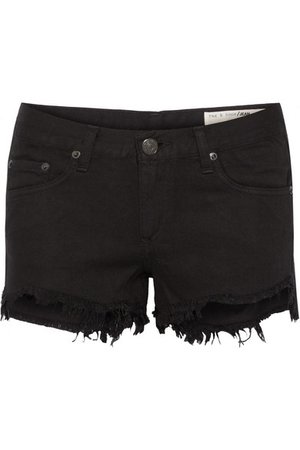 rag & bone | Frayed cut-off denim shorts | NET-A-PORTER.COM