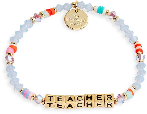 Teacher Beaded Stretch Bracelet