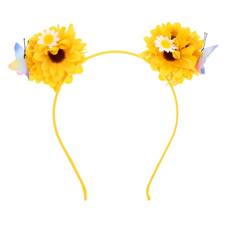 Sunflower Bear Ears Headband