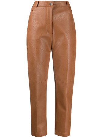 Stella McCartney Hayley faux-leather trousers 543858SJB14 - Farfetch