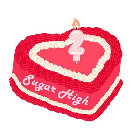 Sugar High 2nd Anniversary Logo