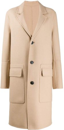 Paris unstructured buttoned coat