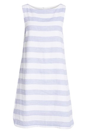 beachlunchlounge Alina Stripe Linen & Cotton Shift Dress | Nordstrom