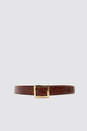 EMBOSSED LEATHER BELT - Collection-BACK TO MINIMAL-WOMAN | ZARA New Zealand