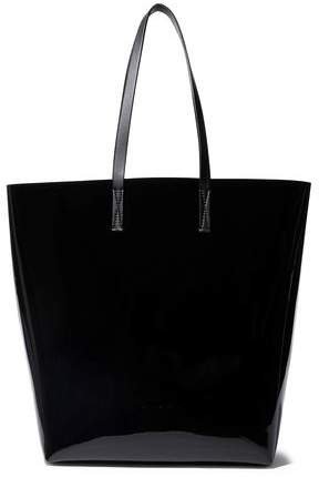 Faux Patent-leather Tote